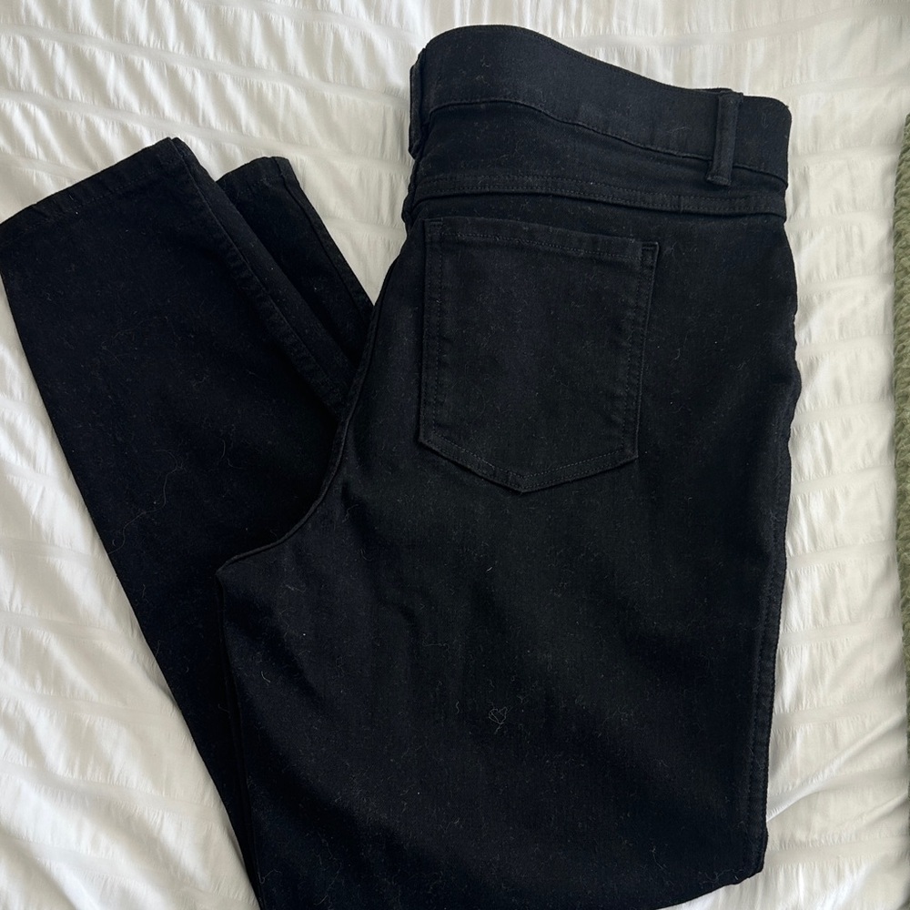 SPANX Women's clean black skinny Leg Black Jeans